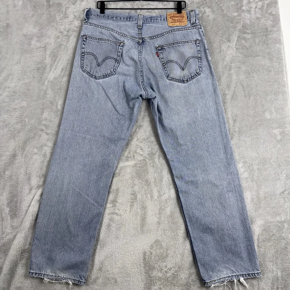 Vintage Levis 505 Jeans Mens 36x30*Blue Regular Fit Straight Leg Y2K Faded Denim